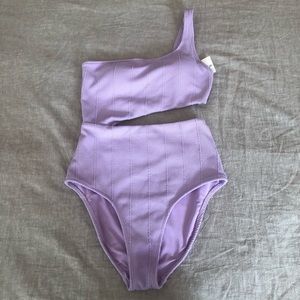 NWT Aerie One Piece Crinkle Swimsuit- Small Long